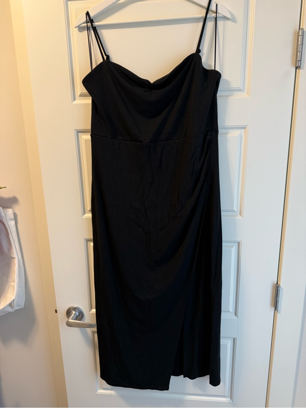 Wilfred Long Black Dress with Slit (XL)